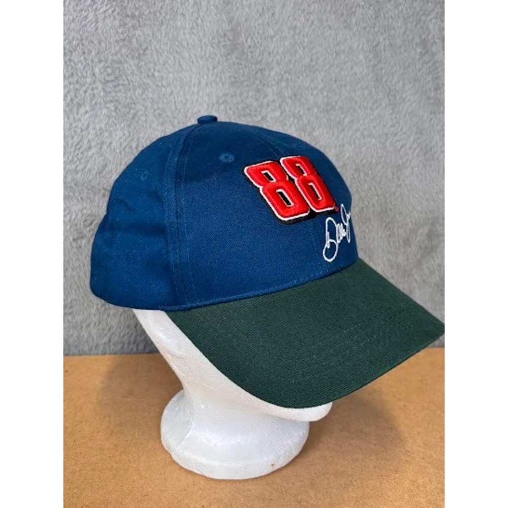 Dale Earnhardt Jr 88 NASCAR Hat Navy Blue Green Adjustable Baseball Cap Racing - Picture 4 of 8